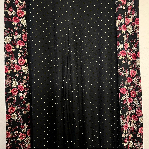 Farm Anthropologie Womens SZ Med Polka Dot Floral Palazzo Wide Leg Pants Resort - Picture 5 of 16